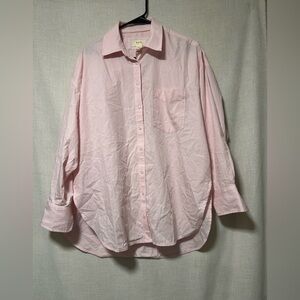 Anthropologie Pink Casual Button Down Shirt